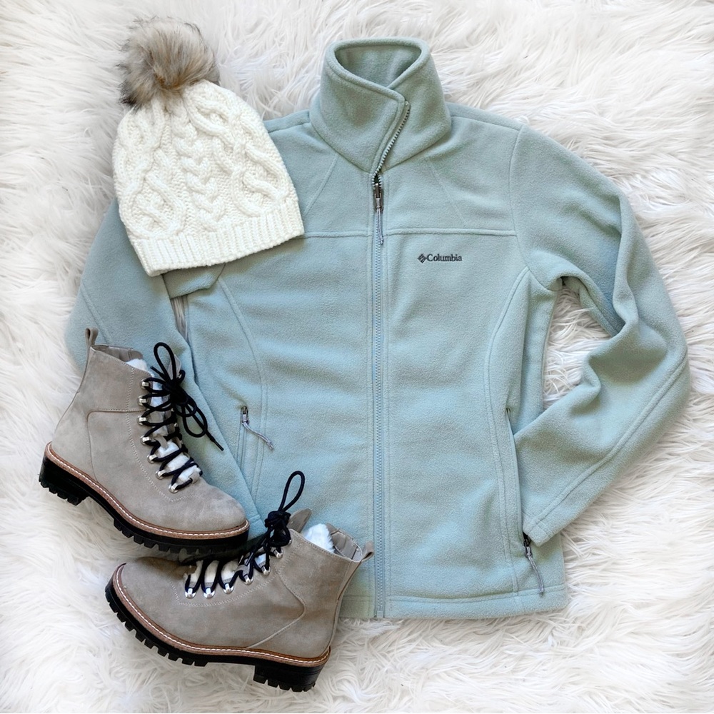 Columbia Full-Zip Fleece in gorgeous Sea Foam Color